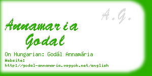 annamaria godal business card